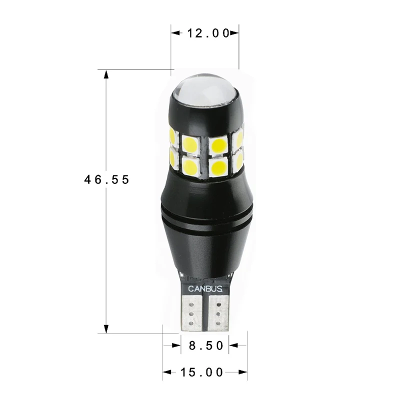 JIACHI 100 шт./лот светодиодный T15 T16 W16W 921 FPC светодиодный 3030 SMD 20 фишек для авто фонари заднего хода автомобиля Резервное копирование лампы Белый 12-24 V