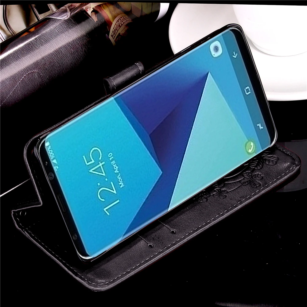 Роскошный кожаный чехол бумажник с откидной крышкой для Samsung Galaxy S8 Plus телефона