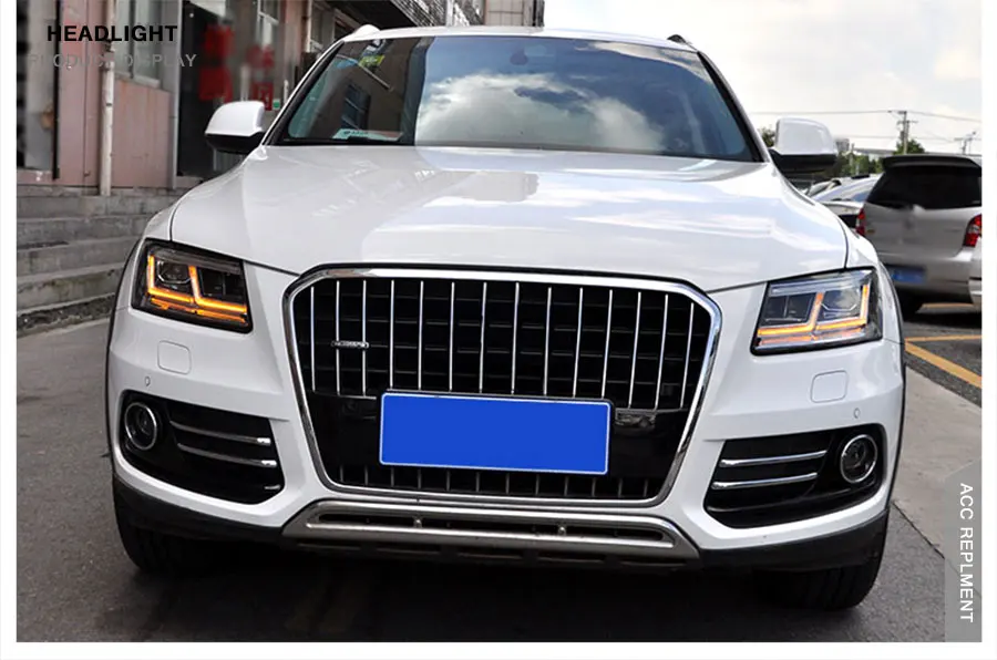 2 шт. светодиодный фары для Audi Q5 2009- светодиодный автомобильный фонарь ангельские глазки ксенон HID комплект Противотуманные фары светодиодный дневные ходовые огни