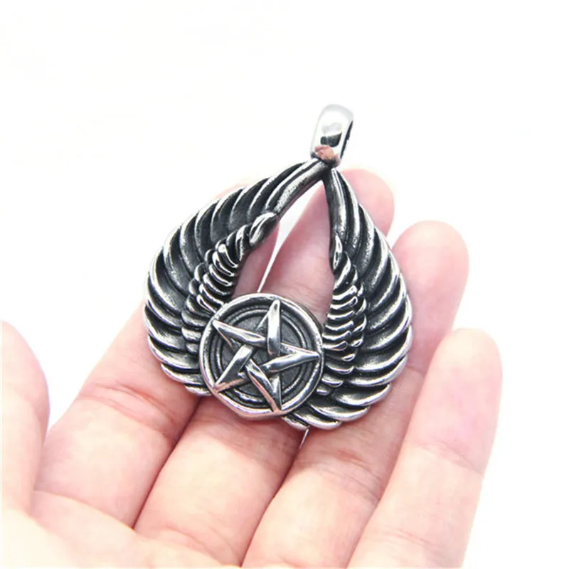 Rany&ampRoy Newest Angle Wings Pendant 316L Stainless Steel Jewelry Biker Band Party | Украшения и аксессуары