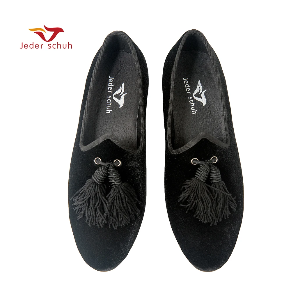Мужская обувь Jeder Schuh шлепанцы на плоской подошве с кисточками в уникальном