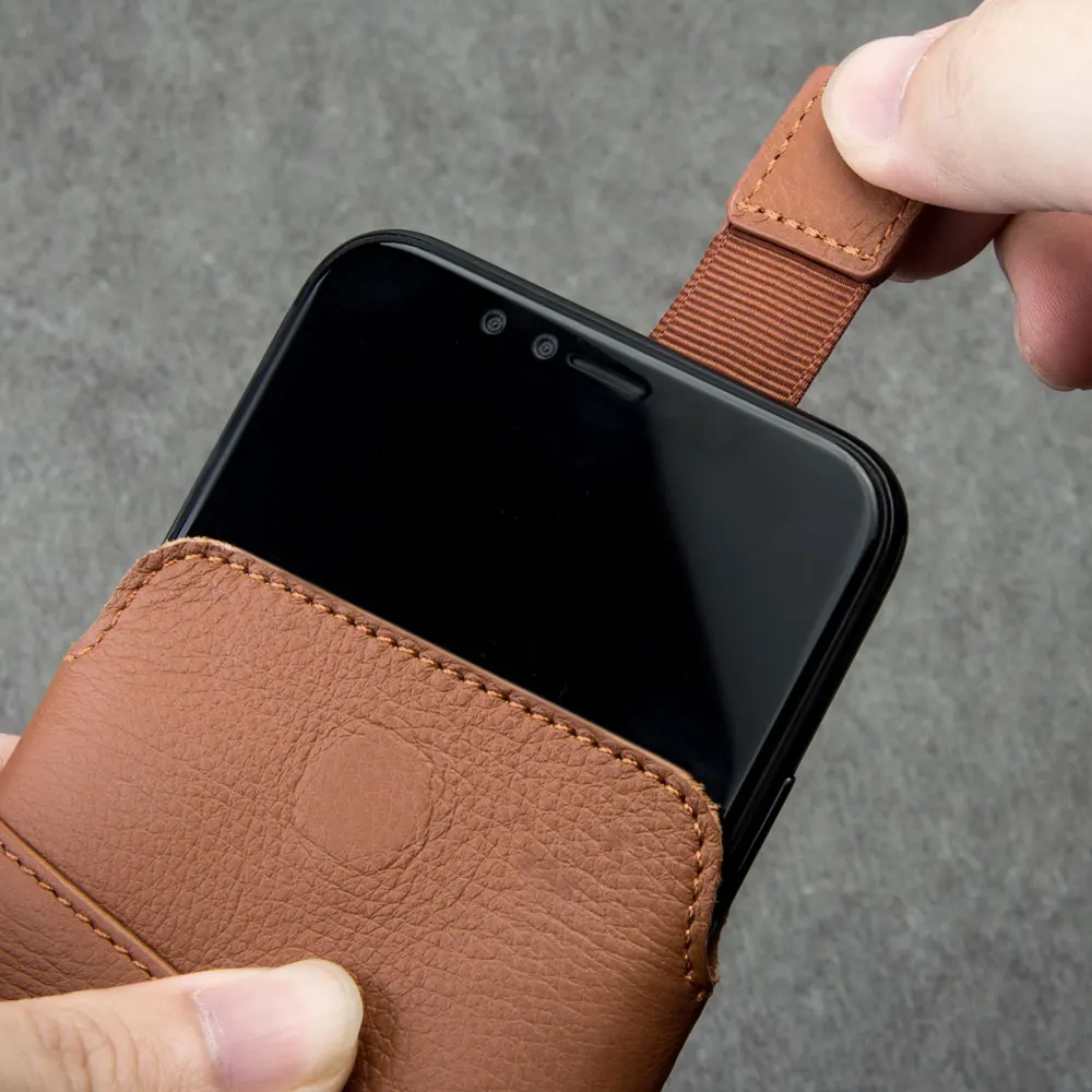 Чехол из натуральной кожи с магнитной застежкой для iPhone X XS XR Max Ультратонкий