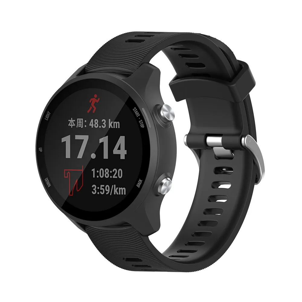 Ремешок для смарт-часов Garmin Forerunner 245/645/245M/Vivoactive 3 силиконовый 42 мм | Наручные часы