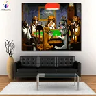 Раскрашивание по номерам сделай сам группа собак Игральные карты и играть в бильярд картины по номерам с комплектом 40x50 рамкой