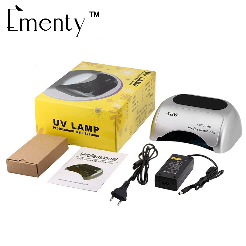 Ementy 48 Вт Защита от солнца ногтей сушилки УФ Лампы для мотоциклов металл/ABS