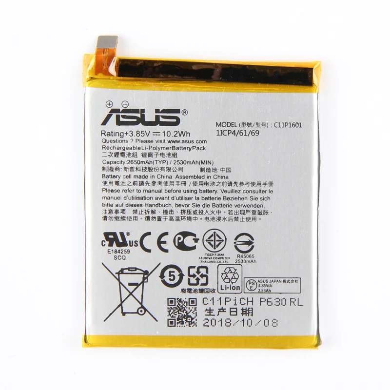 Оригинальный аккумулятор ASUS высокой емкости C11P1601 для ZENFONE 3 ZENFONE3 ZE520KL Z017DA ZenFone live