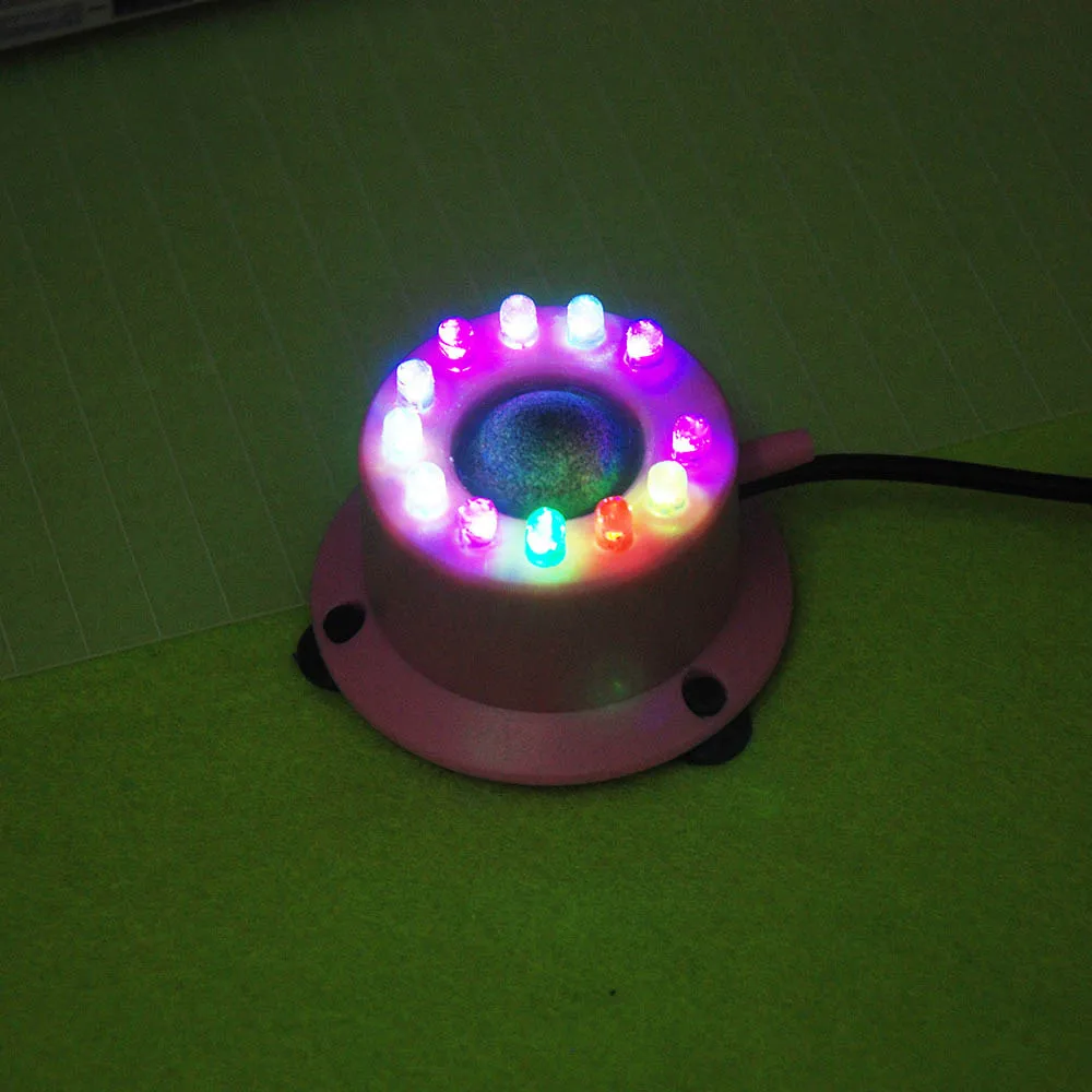 Мини-красочный водный светильник лампа с пузырьками 12 светодиодов погружной