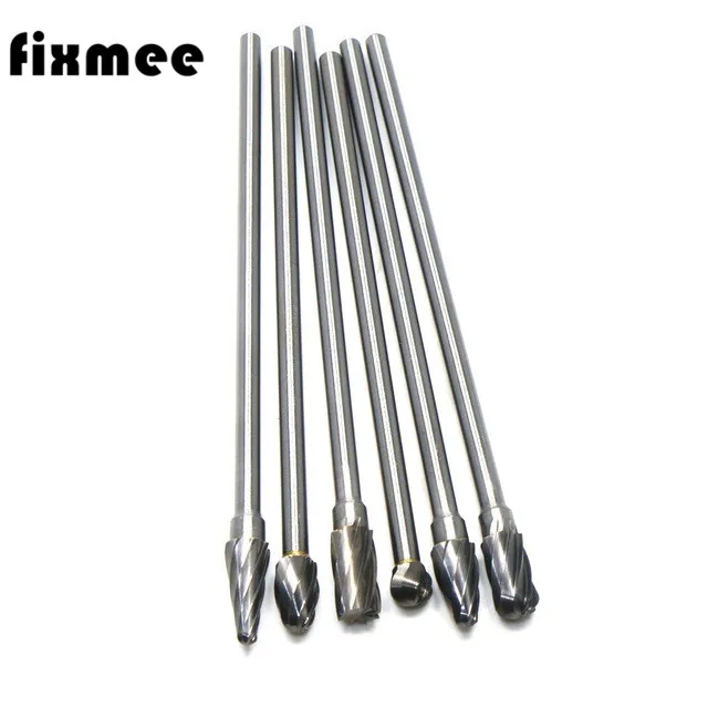 

2018new type 6mm shaft Tungsten Carbide 150mm Long ALUMINUM CUT Rotary Burr Burs 6mm shaft