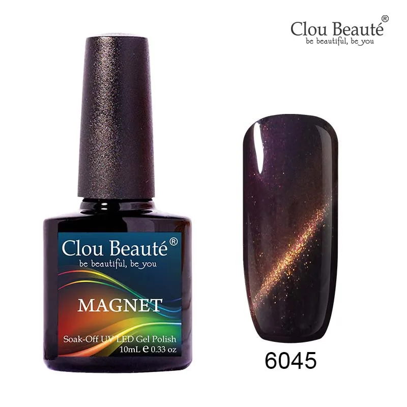 6045 Clou Beaute кошачий глаз Гель-лак для ногтей unhas em гель замочить от Nagellak золотая линия темно-синий Магнитный Гель-лак для ногтей гель - Цвет: 6045