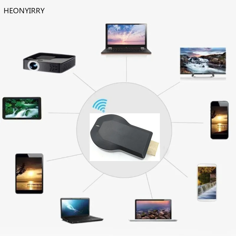 Anycast m2 Chromecast 2 зеркальное несколько ТВ-адаптер Мини ПК Android хром литой HDMI WiFi ключ 1080P новейший