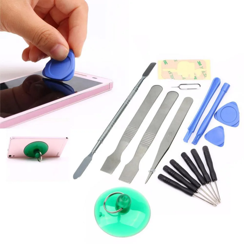 17 в 1 Мобильный ремонт починка Открытие Tool Kit Набор отвертка мобильный телефон