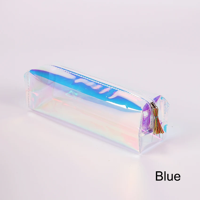 Blue Функциональная косметичка, женская мода, ПВХ кожа, Несессер для путешествий, органайзер на молнии, чехол для макияжа, сумочка, набор для туалетных принадлежностей, сумка - Цвет: Blue