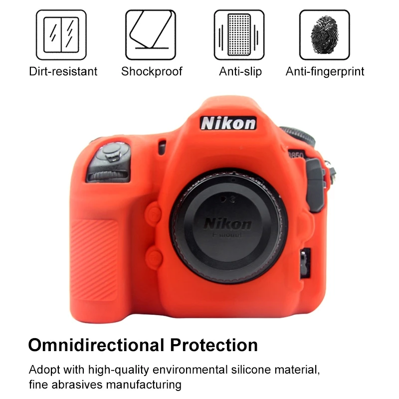 PULUZ мягкий чехол для Nikon D850 D750 D7200 силиконовый чехол Противоскользящий противоударный защитный чехол для Nikon D850 D750 D7200