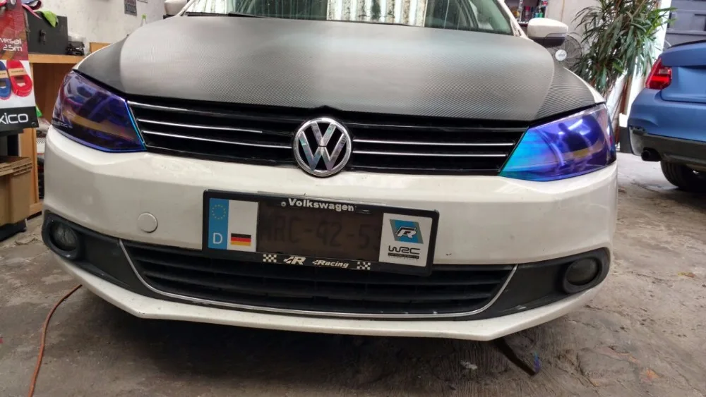 3 рулона черная хамелеоновая Тонирующая пленка для автомобильных задних фар