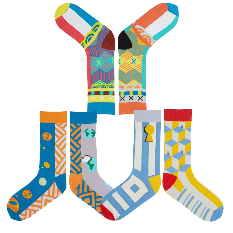 Носки Короткие унисекс хлопок смешные носки Харадзюку цвет в ассортименте 1