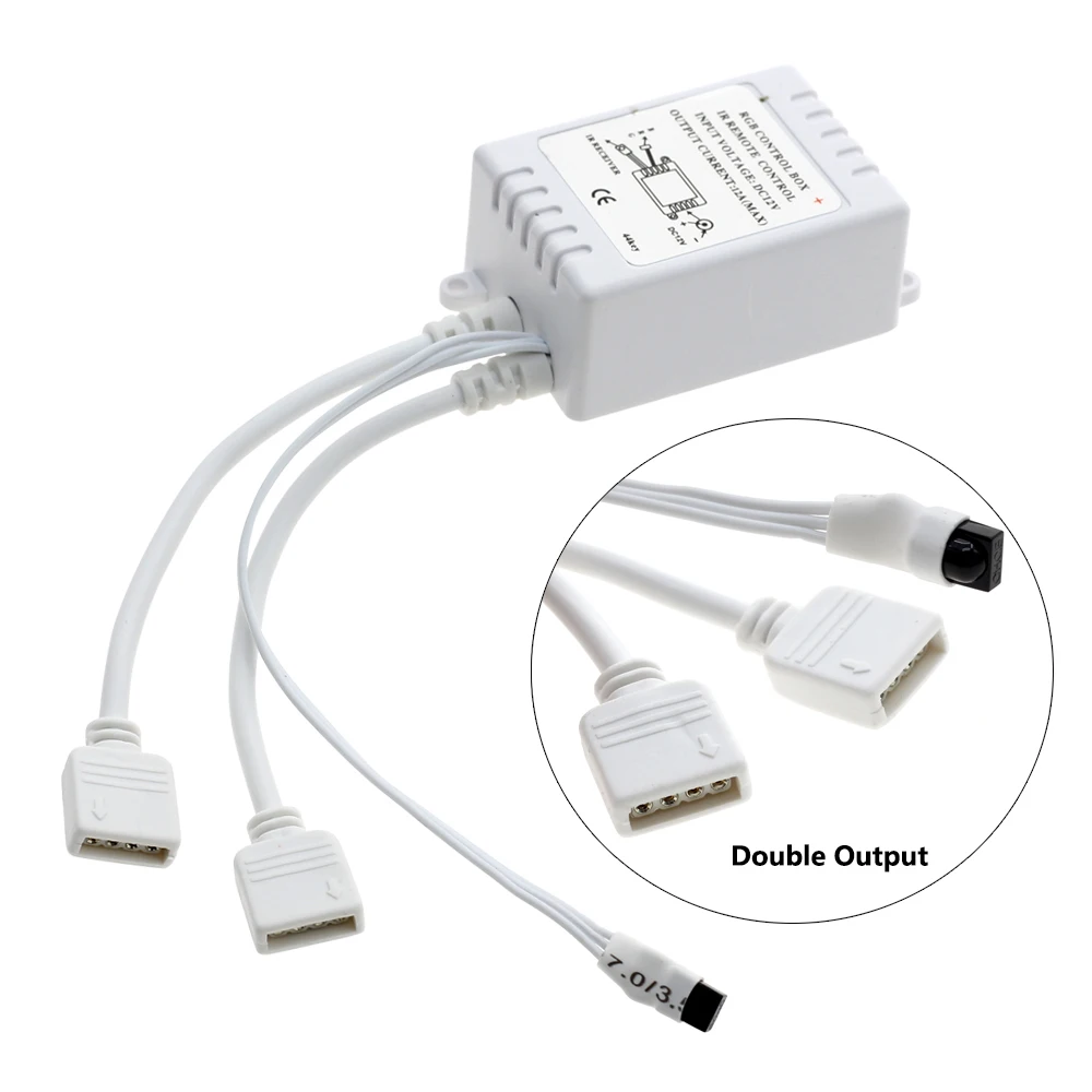 Светодиодный RGB контроллер DC12V 44 Ключ/24 ключ двойной выход ИК пульт дистанционного управления для светодиодной ленты RGB светодиодный контроллер