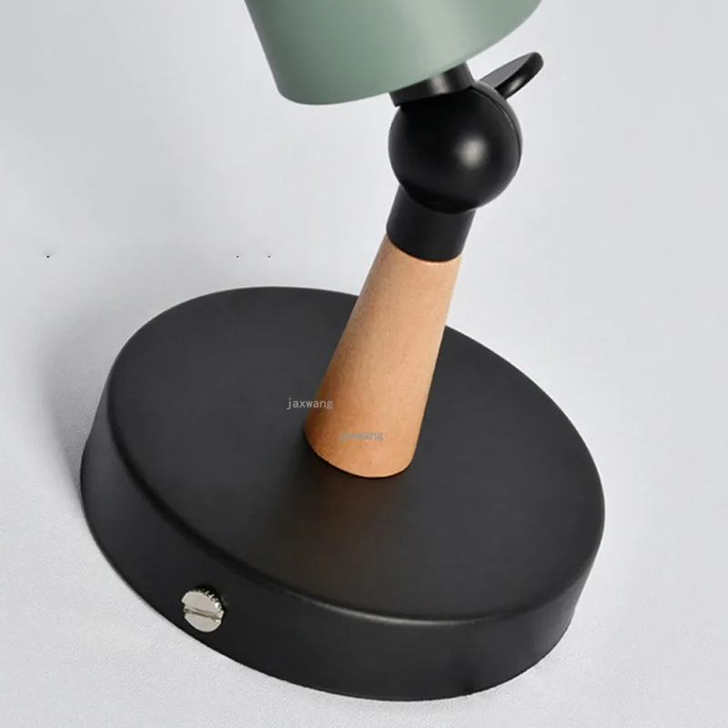 Современный цветной Железный деревянный светодиодный светильник бра настенный