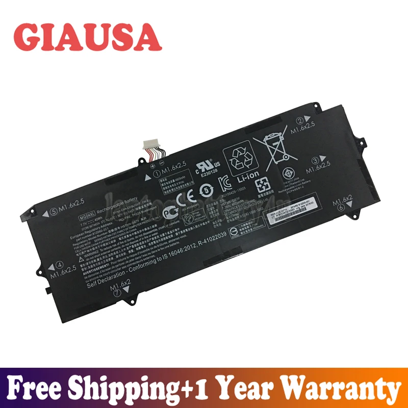 GIAUSA новая 7 V 40Wh 4820mAh MG04XL батарея для HP Elite X2 1012 G1 MG04 HSTNN-DB7F 812205-001 серии | Компьютеры и