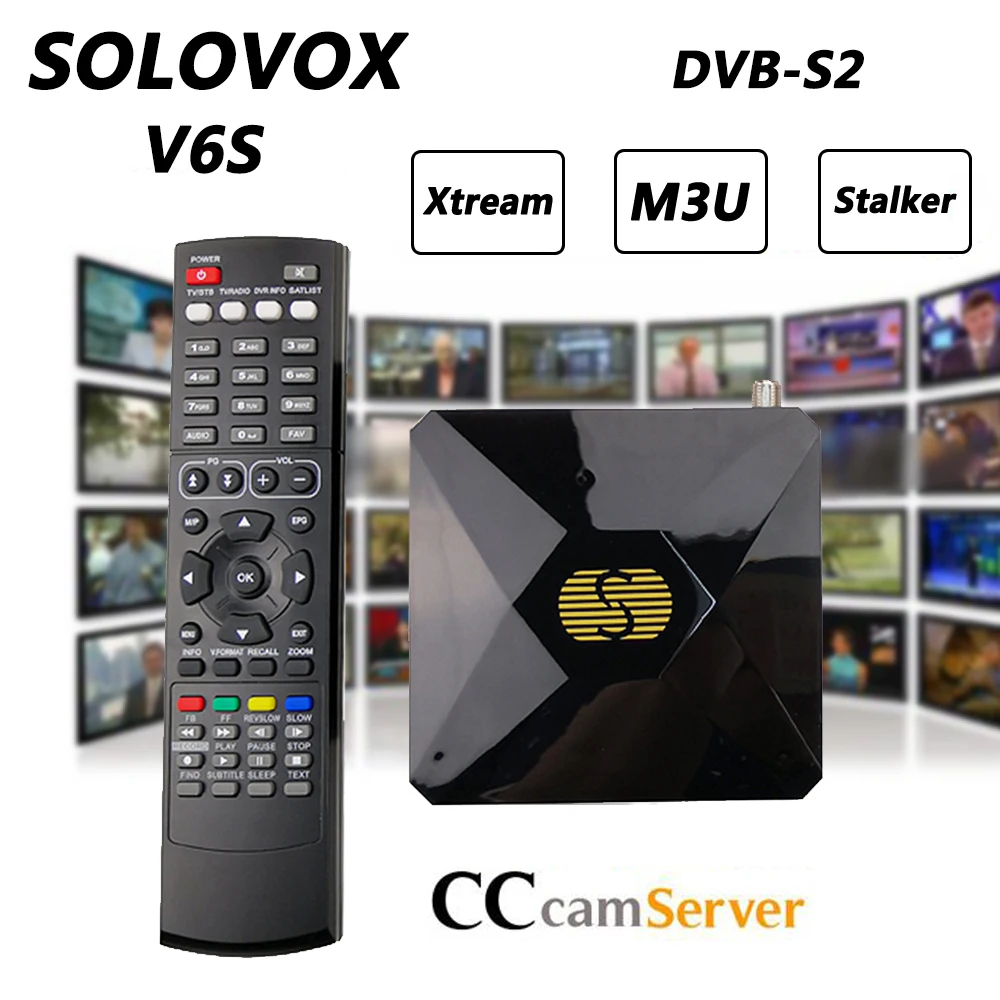V6S Мини цифровой DVB-S2 спутниковый ресивер Поддержка M3U колесо CCCAM tv Xtream Stalker Powervu авто-ролл ТВ Тернер рецептор S-V6