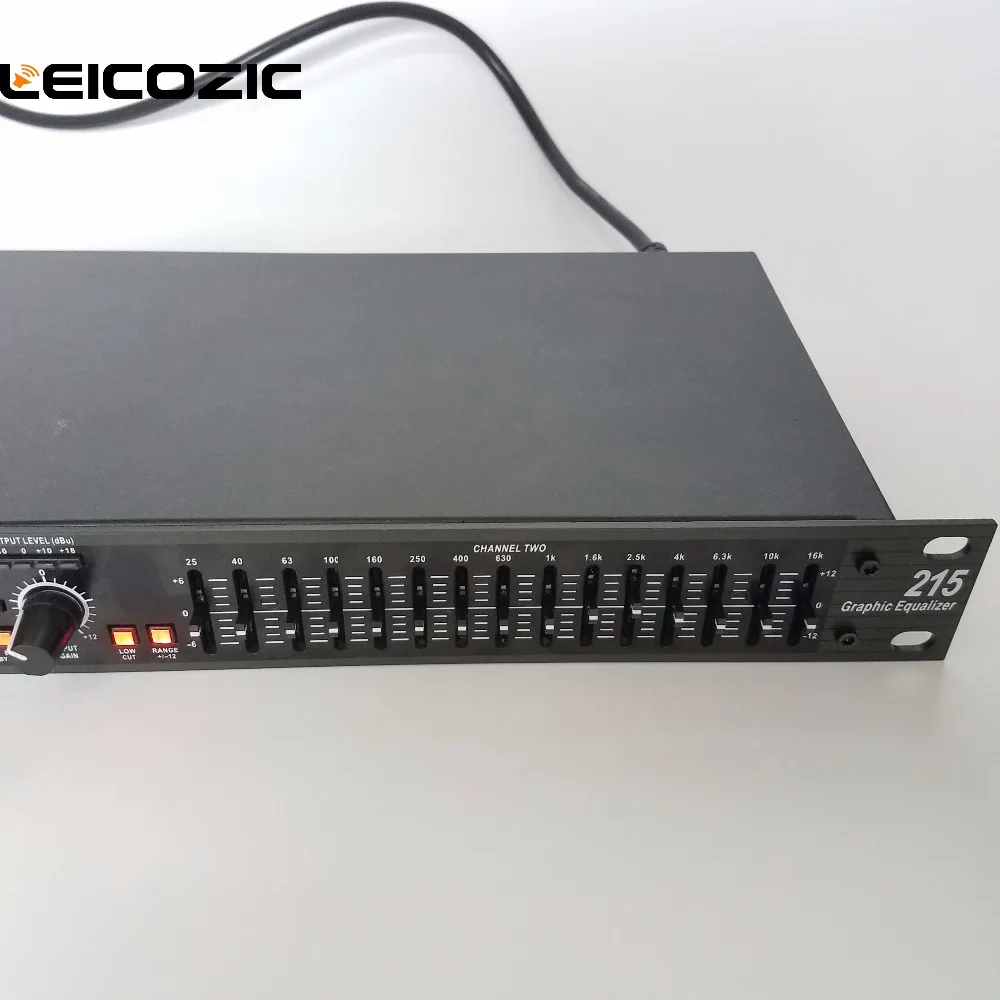 Leicozic двойной графический эквалайзер EQ215 2x15 полосный стерео Оборудование студии