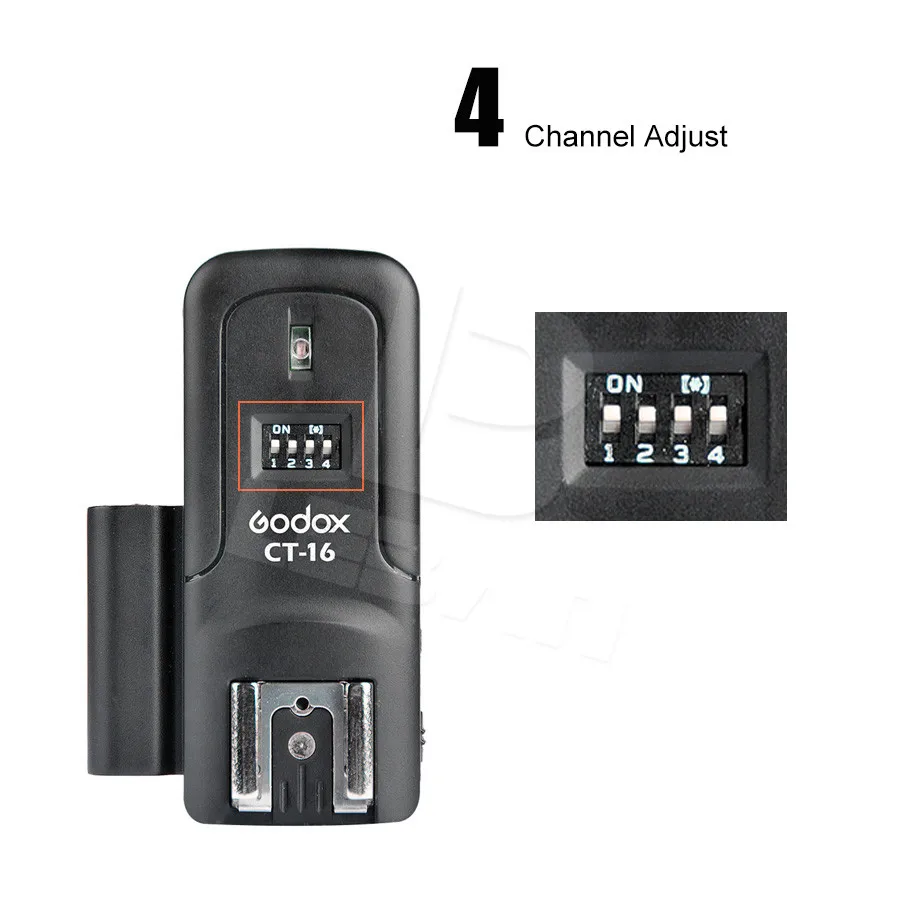 Godox CT-16 Беспроводной Удаленная студия 16-Каналы вспышка триггера передатчик и приемник для цифровой зеркальной камеры Canon Nikon Pentax вспышки Камера