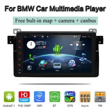 Android 7 1 1din QuadCore 9 дюймов автомобиля радио для BMW E46 M3 318 320 с Gps Bluetooth