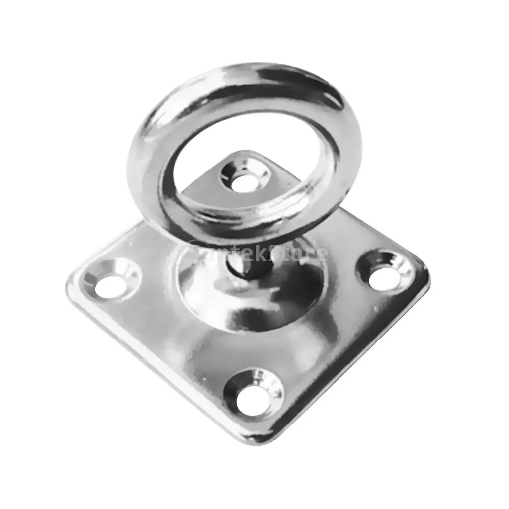 5mm 316 квадратная Поворотная площадка из нержавеющей стали, глазная пластина, крючок для глаз, навесные паруса, монтажный крепежный комплект, морское оснащение для лодки, оборудование 5 мм 6 мм - Цвет: 5mm