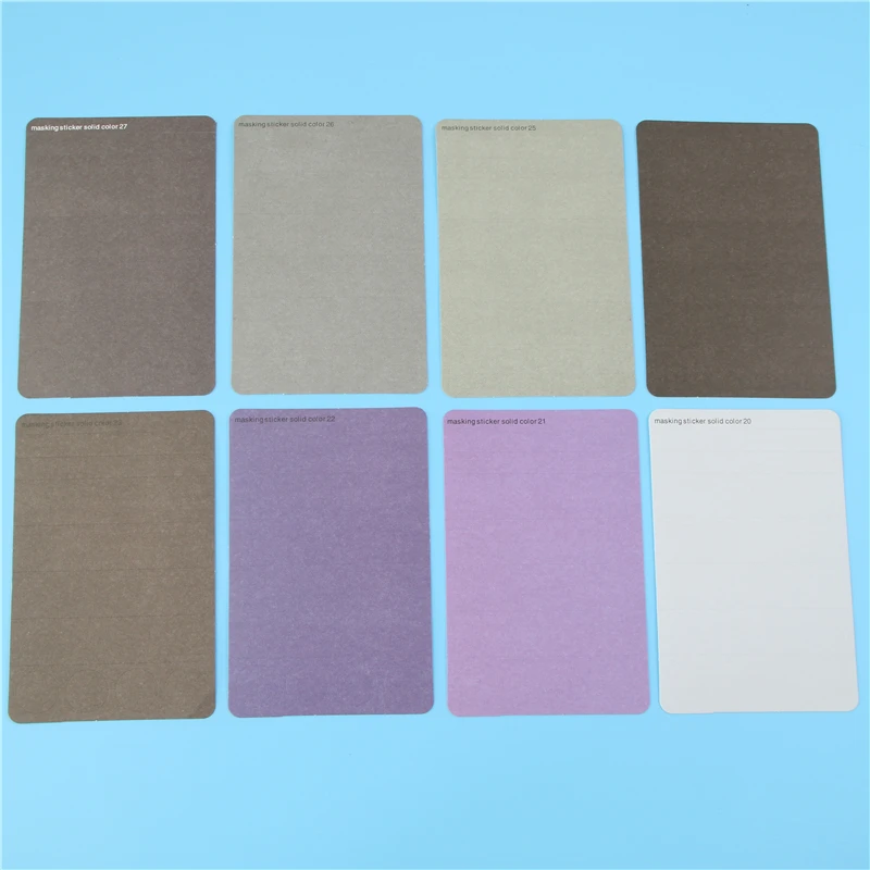 Однотонные Маскировочные Стикеры 27 шт. бумажная лента для скрапбукинга дневника