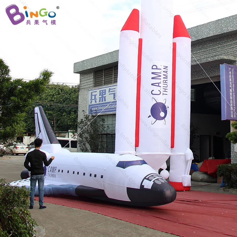 Большой надувной космический челнок 8 м копия модели для