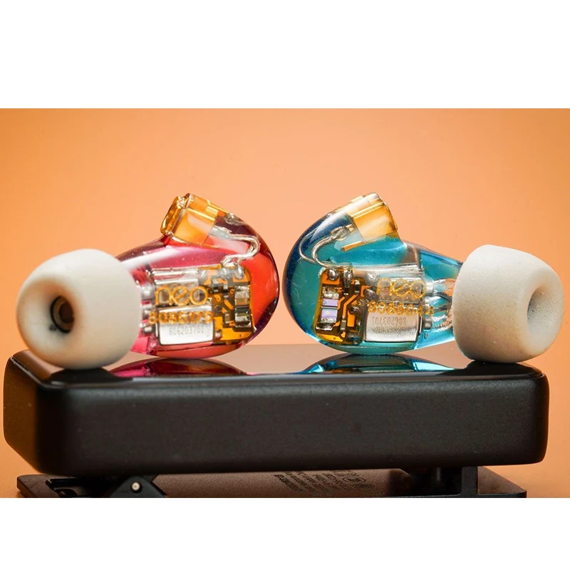 

SHOZY & NEO CP RED-BLUE 3BA Triple Driver Hybrid HIFI IN-Ear Earphone with MMCX Detachable Cable IEM Knowles