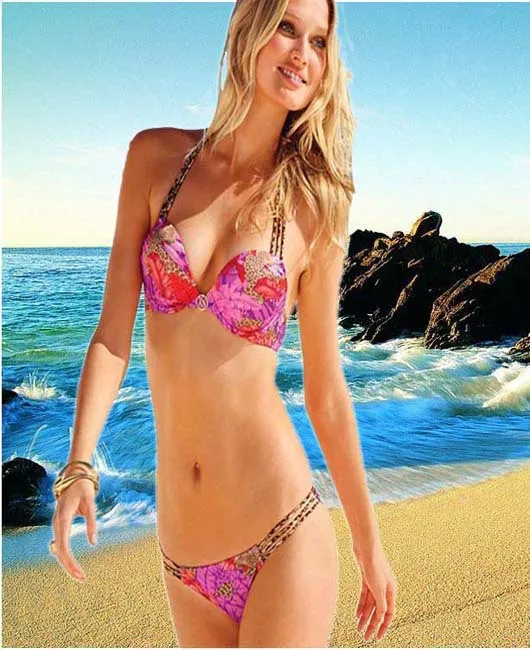 2015 Brand women new beach wear bikini bottom swim suit Nylon Colors Print S M L Retail Wholesale A23 |