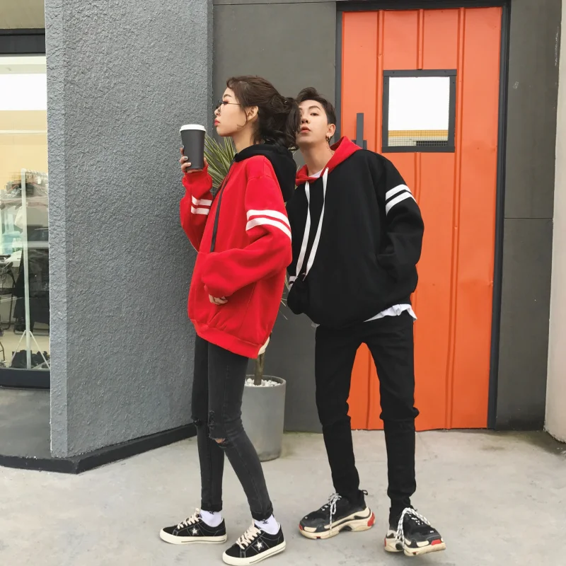Kpop пара свитеров EXO GOT7 jin suga Свободное пальто Корейский плюс бархат утолщение над огнем одежда k-pop harajuku толстовки