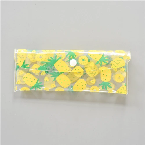 pineapple ETya, фрукты, женские ПВХ очки, коробки, симпатичный защитный чехол, держатель для очков, сумка для девушек, косметичка, карандаш, кисть, мешочек, аксессуары для очков - Цвет: pineapple