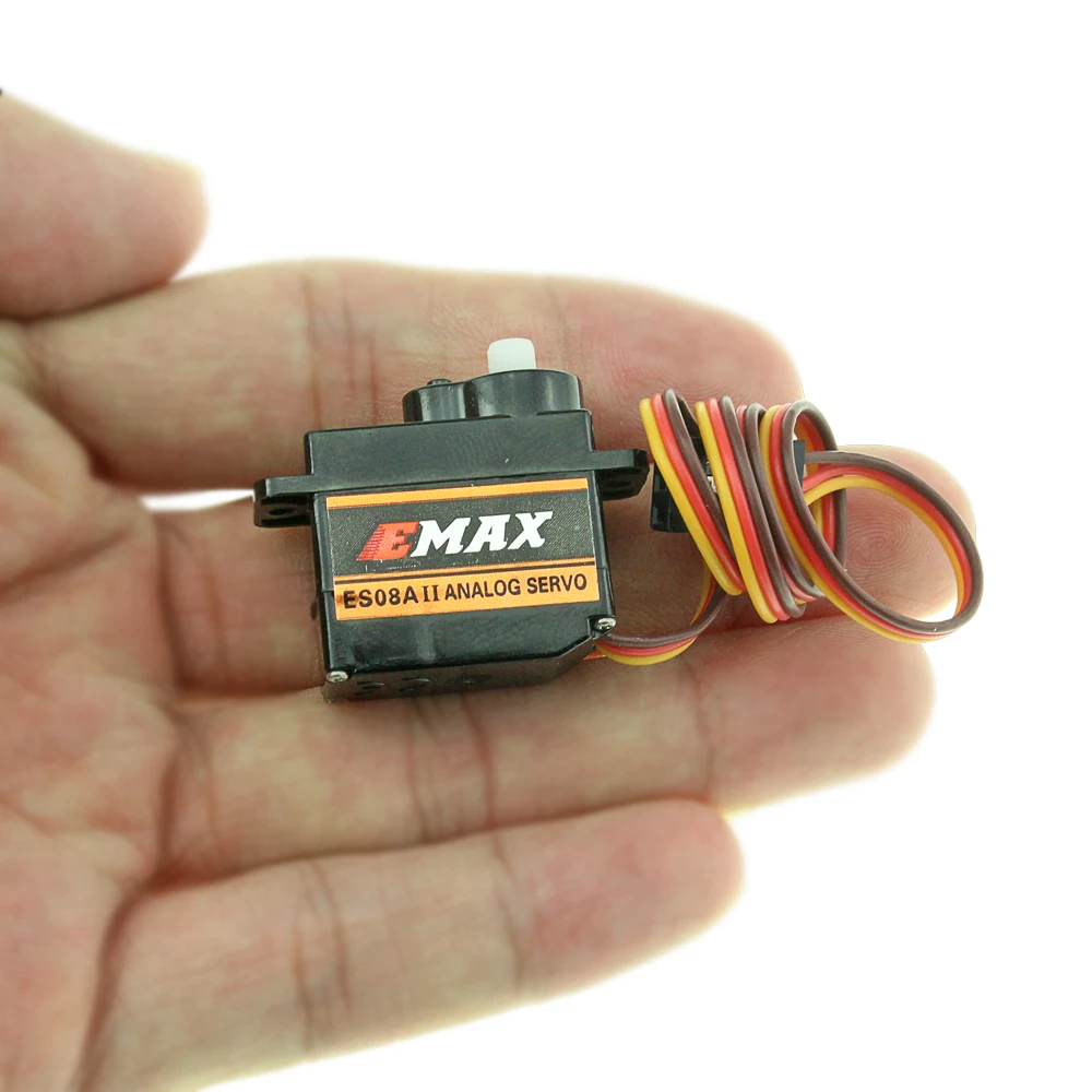 100% Оригинальный EMAX ES08A II цифровой сервопривод Высокочувствительный Mini Sub Micro для
