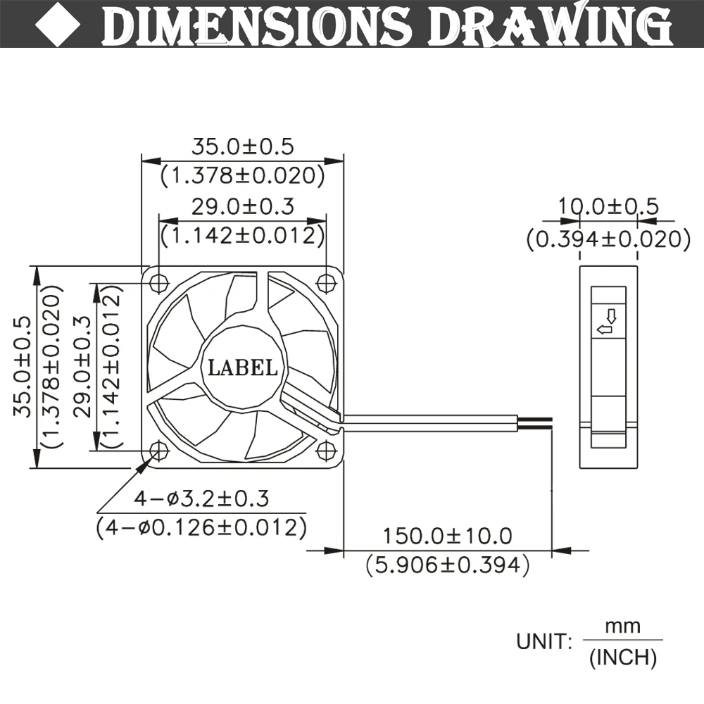 Охлаждающий вентилятор Gdstime 2 шт. 5 В 12 24 35 мм 35x35x10 3510 дюйма|fan cooler|dc fancooling fan |