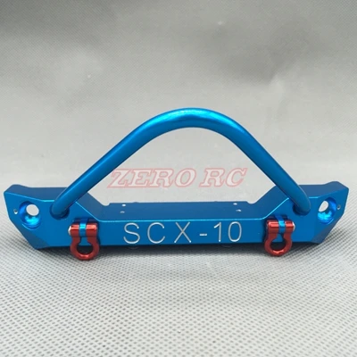 Blue Color Осевой SCX10 Яд Spyder передние бамперы с сережками для 1/10 RC Jeep Wrangler на гусеничном ходу - Цвет: Blue Color