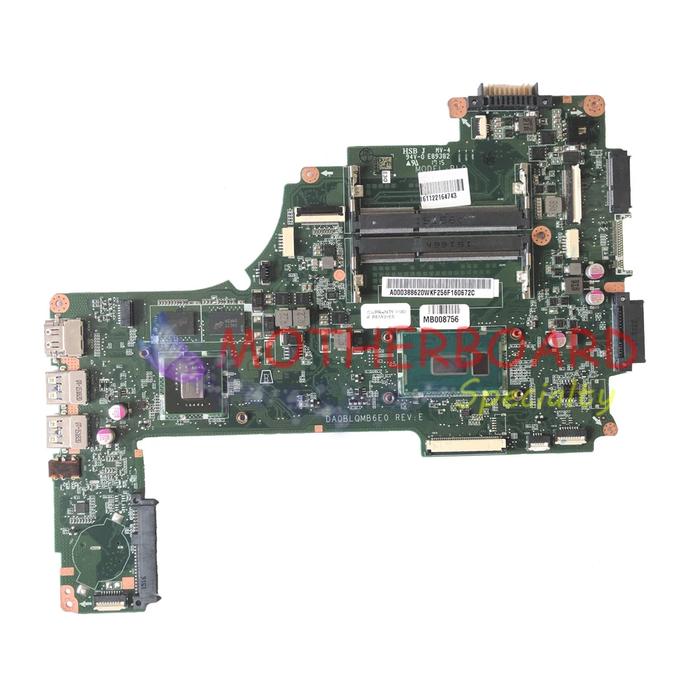 Vieruodis для TOSHIBA SATELLITE L50 C материнская плата ноутбука w/I5 5200U A000388620 DA0BLQMB6E0|Материнские