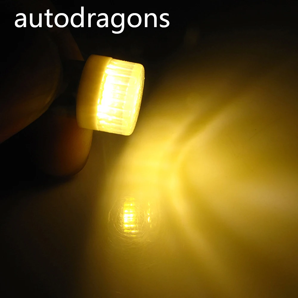 Autodragon 100 шт. Ba9s #44 байонетная лампа переменного тока 6 в/6 3 В 2*5630 SMD + светодиодная с