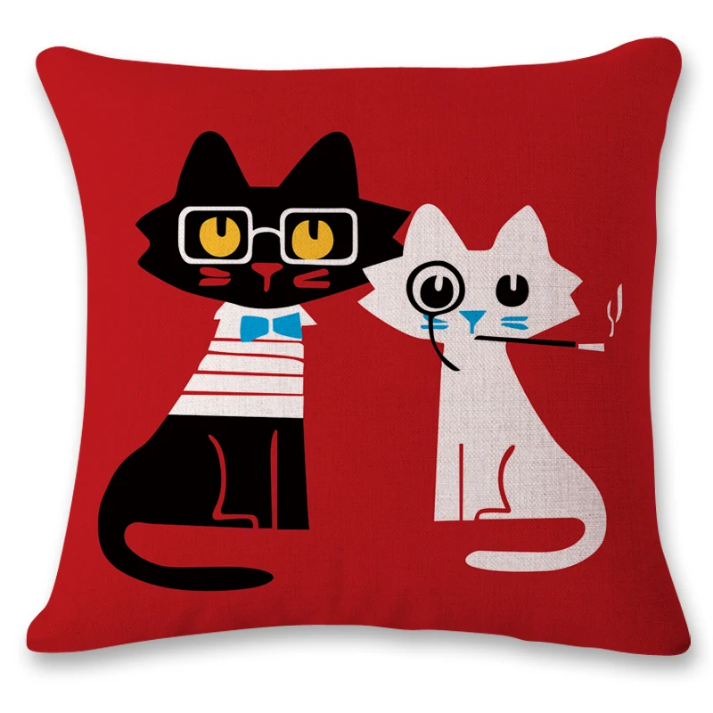 Новинка 2019 серия милых офисных стульев с рисунком кота поясничная подушка для