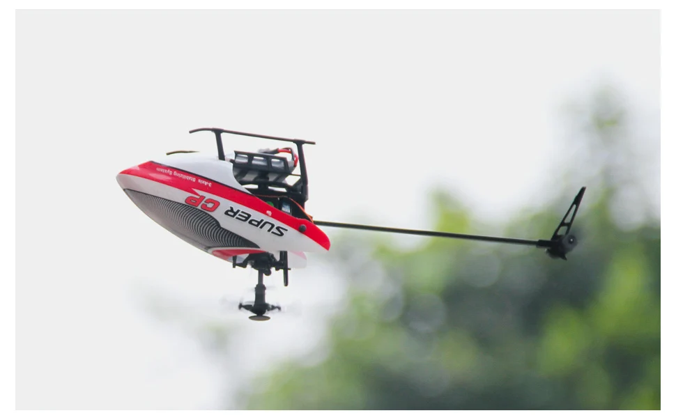 (С 2 батареями) оригинальный Walkera Super CP с передатчиком DEVO 7E 6CH Flybarless 3D RC вертолет