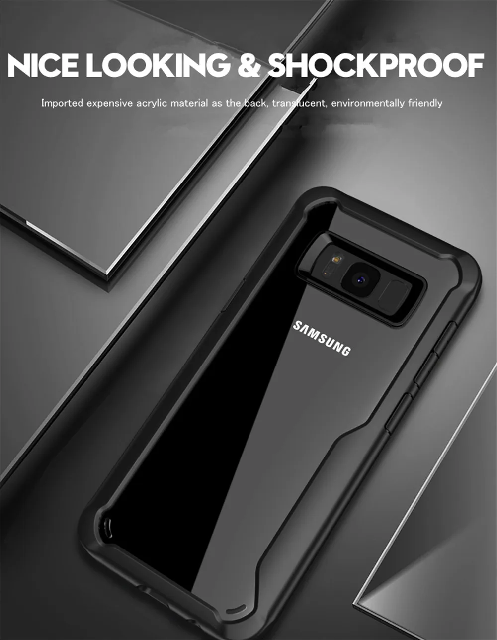 MaxGear защитный чехол для телефона, оболочка для samsung Galaxy J2 Core J3 J5 J7 Prime Pro J4 J6 Plus J8, акриловый прозрачный чехол