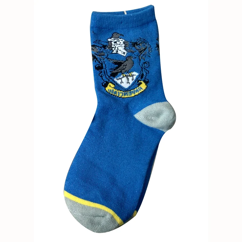 blue stocking062 Волшебные Носки изображением Поттера, перчатки, школьный подарок Гриффиндора для женщин/мужчин/девочек/мальчиков, фантастические игрушки зверей - Цвет: blue stocking062