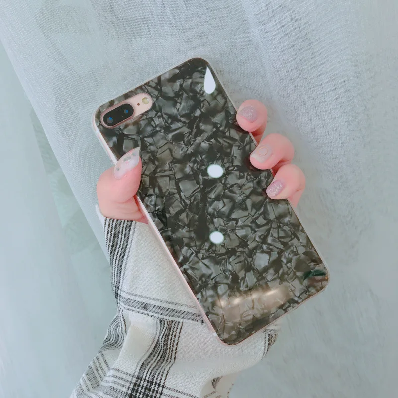 YESPURE модный Ракушечный чехол для телефона Apple iphone X 6 7 8 Plus задняя крышка Роскошные