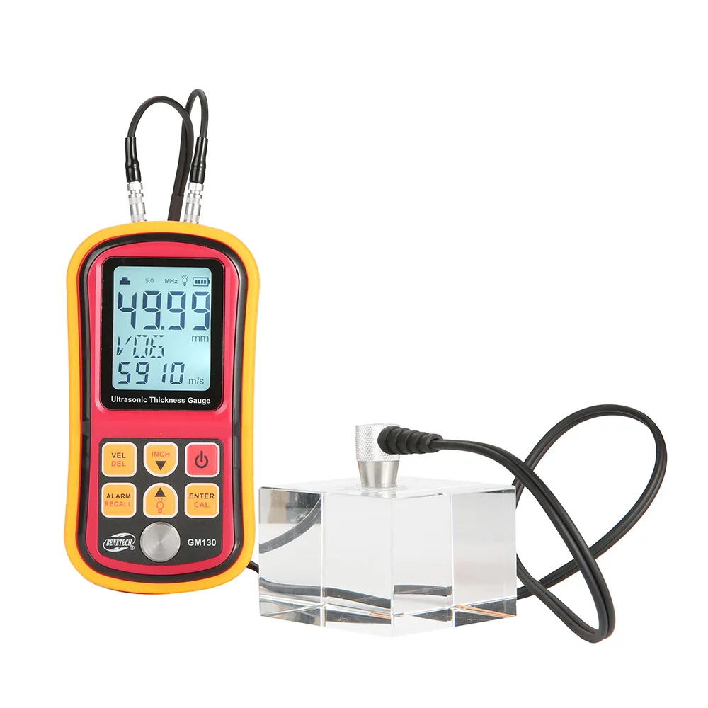 BENETECH Digital Ultrasonic Thickness Gauge Tester GM100/GM130 Handheld Steel Aluminium Glass Sound Velocity Meter | Инструменты