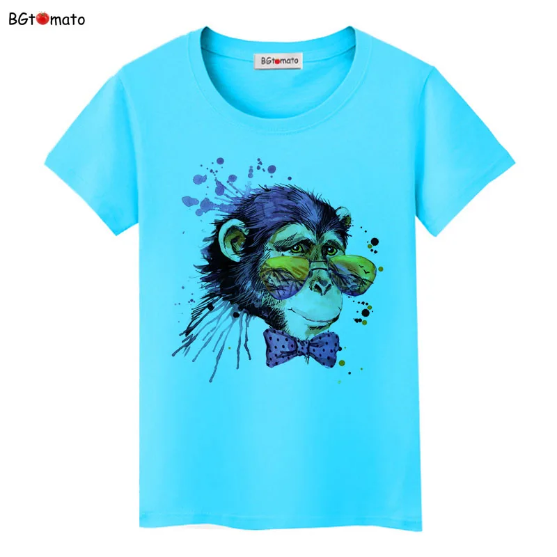 

bgtomato cool animal artwork t shirt women fashion top tees personality t-shirt hot sale kawaii clothesbrand tshirt new top