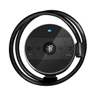 Bluetooth наушники с микрофоном, наушники, Спортивная бинауральная беспроводная гарнитура для бега, стереонаушники, черные Bluetooth наушники