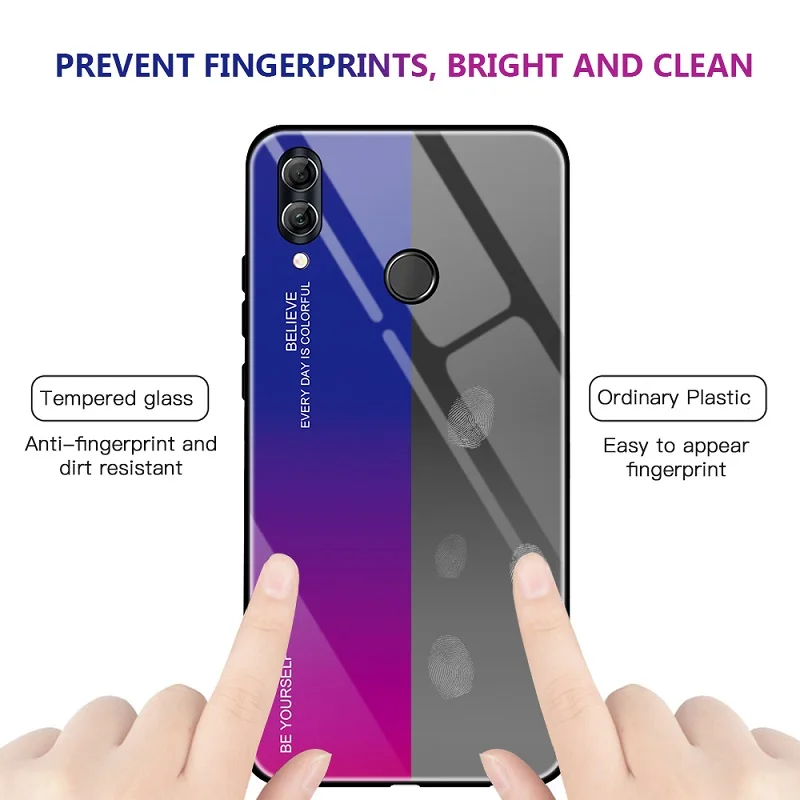 Honor 10 9 Lite случае Стекло чехол для телефона Fundas huawei Защитный Shell Coque Капа |