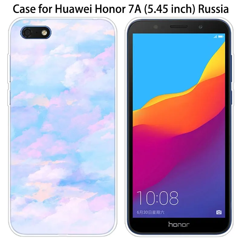 Силиконовый чехол для Huawei Honor 20 8A 7A Pro 10 9 8 Lite View 7S 8S 8X 7X 6X 8C 20i 10i | Мобильные телефоны