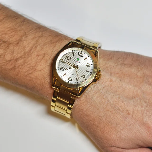 WEIDE Роскошные Брендовые мужские спортивные роскошные Бизнес Золотой чехол с