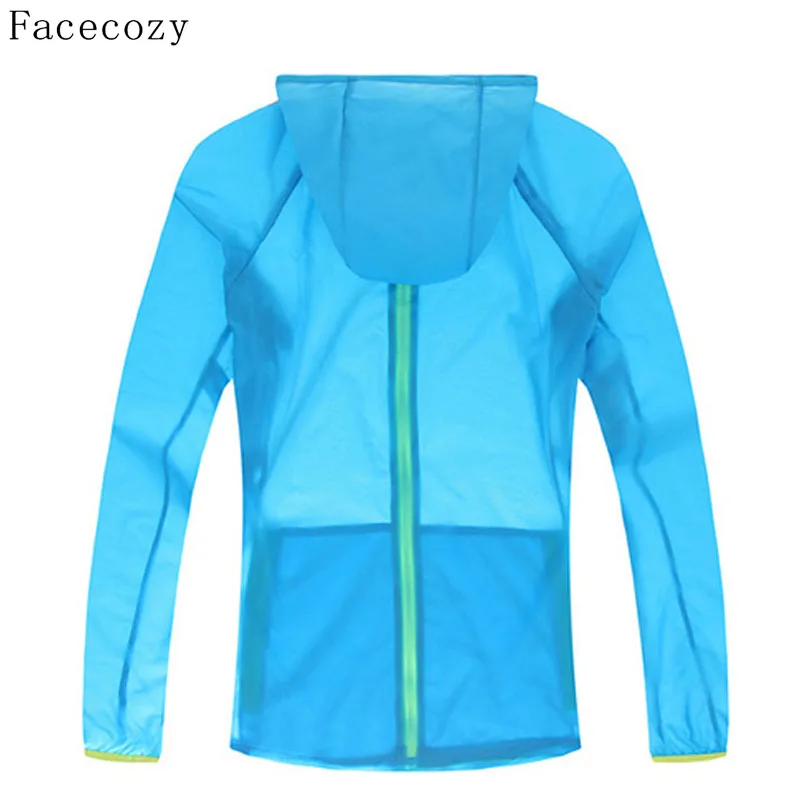 Куртка Facecozy мужская летняя быстросохнущая для кемпинга однотонная прозрачная